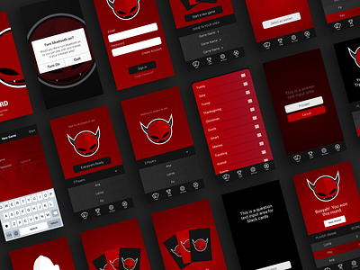 Evil Card [Past Project] branding logo mobile app design ui uiux ux vector