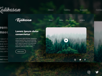 Kalikasan [Design Sample] branding design landing page ui uiux ux website