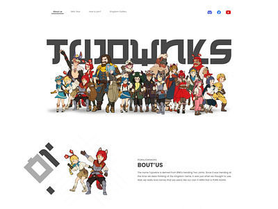 The Tujownks Kingdom branding design landing page logo ui uiux ux