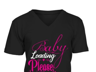 baby loading please wait fanny t shirt