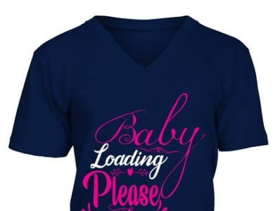 baby loading please wait fanny t shirt