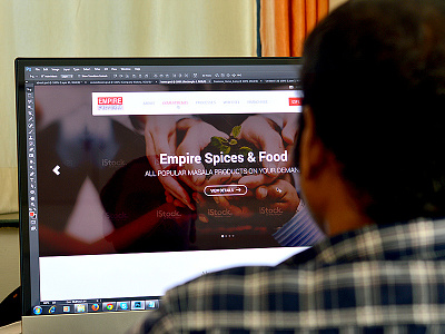 UI Design for Top Brand brand clean corporate flat food prismic reflections simple spices ui website