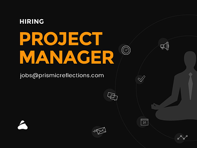 Hiring Now - Project Manager design design studio flat hiring jobs project manager vector