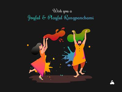 Colourful, Playful & Happy Rangpanchami (Holi) by Prismic Reflections® on  Dribbble