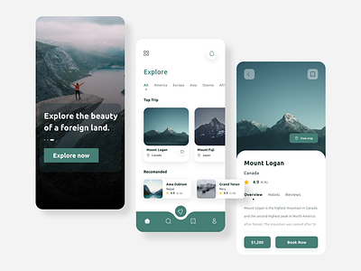 Travel App Concept adventure agency app app design booking app clean design explore minimal mobile mobile app travel travel agency travel app travel booking travelling ui uidesign uiux vacation