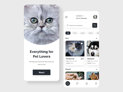 Pet Adoption App UI