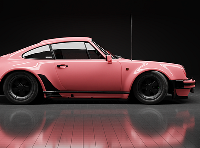 Porshe911 3d branding graphic design