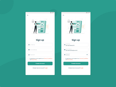 Sign Up UI Design - Mobile App & Web App
Daily UI 001