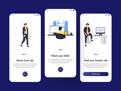 Onboarding Screens UI Design