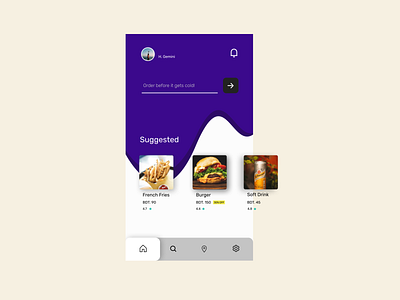 Food app design #1