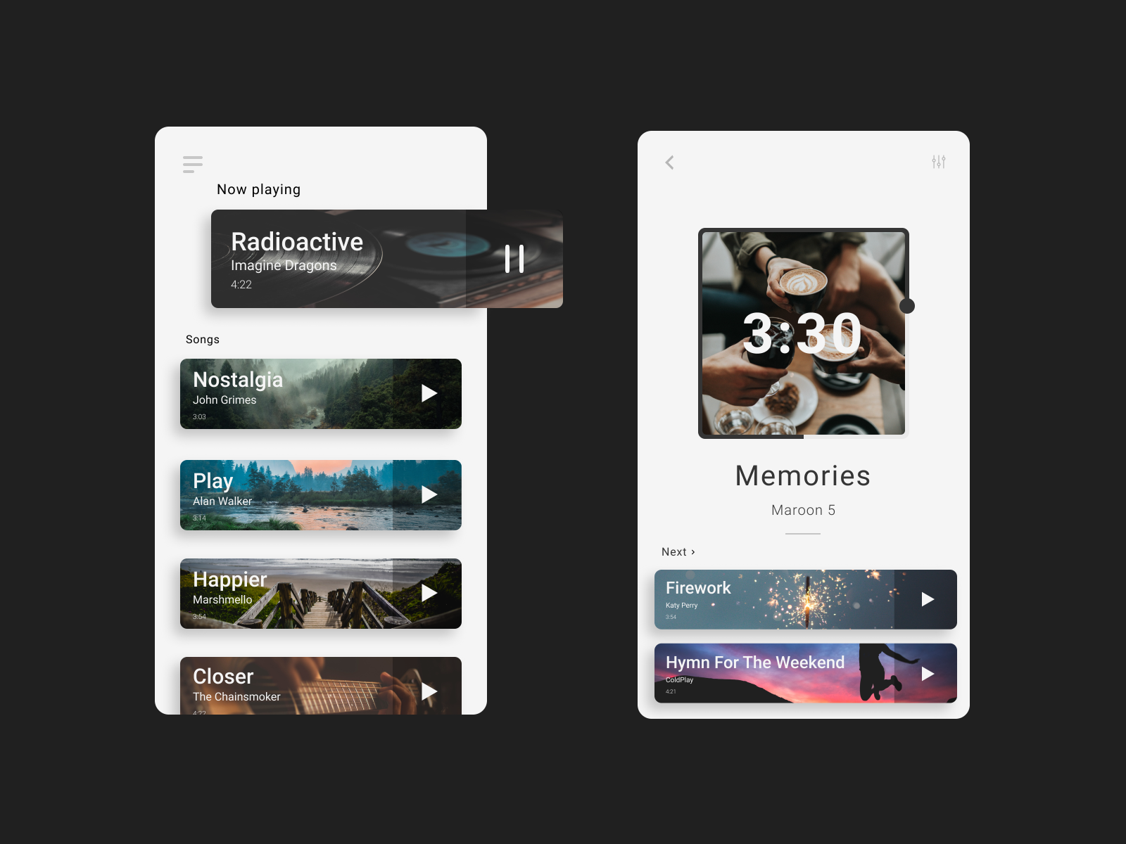 Music Player UI/UX Design by Al Arabi on Dribbble