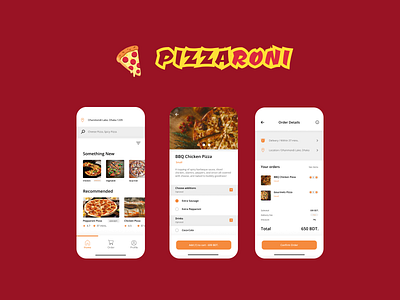 Food App | Minimal IOS Concept | Pizzaroni