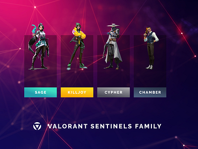Valorant Sentinels Family design