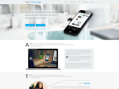 Next One Page Psd photoshop psd