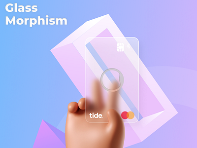 Glass morphism card