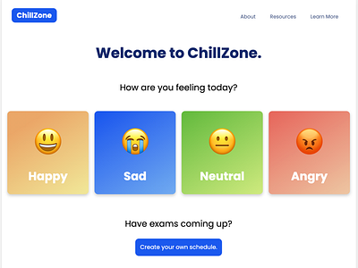 "How are you feeling?" Website Design