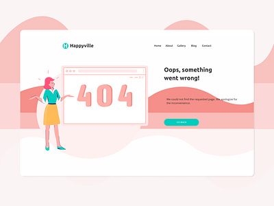 404 not found page 404 404 not found dailyui figma homepage illustration illustrations kavala landing page not found page pink ui ui design uiux web design