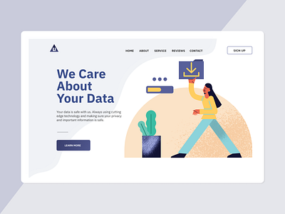 Data Center website daily ui dailyui figma homepage illustration illustrations kavala landing page ui ui design uiux web design