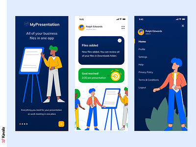 Organization app app app design daily ui dailyui figma illustration illustrations kavala mobile mobile ui organization app ui ui design uiux