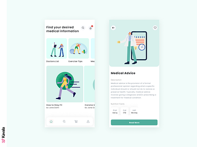 Medical app daily ui dailyui dailyuichallenge figma illustration illustrations kavala medical medical app mobile mobile ui ui ui design uiux