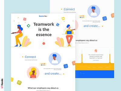 Business landing page bright colors business daily ui dailyui figma homepage illustration illustrations kavala landing page ui ui design uiux vivid