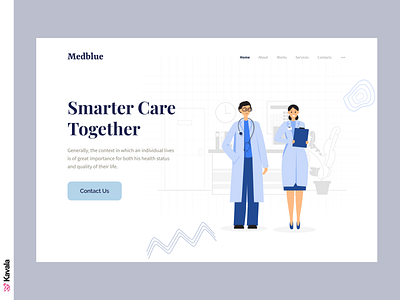 Medical website coronavirus dailyui figma homepage illustration illustrations kavala landing page medical medical design ui ui design uiux