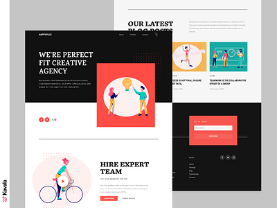 Design agency landing page