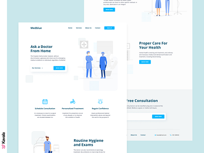 Medical landing page