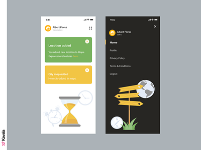 Location app app app design dailyui figma illustration illustrations kavala location location app mobile ui ui ui design uiux