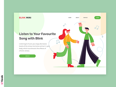 Music app website daily ui dailyui figma homepage illustration illustrations kavala landing page music music app ui ui design uiux