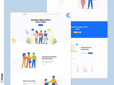 Business landing page business daily ui dailyui figma homepage illustration illustrations kavala landing page ui ui design uiux