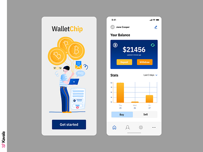 Bitcoin app app app design bitcoin crypto cryptocurrency cryptowallet daily ui dailyui figma illustration illustrations kavala mobile ui ui ui design uiux