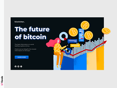 Bitcoin website bitcoin crypto cryptocurrency dailyui figma homepage illustration illustrations kavala landing page ui ui design uiux