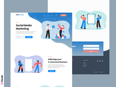 Marketing landing page