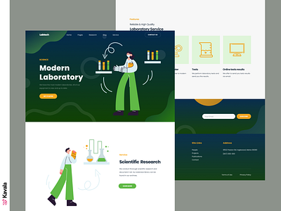 Laboratory landing page