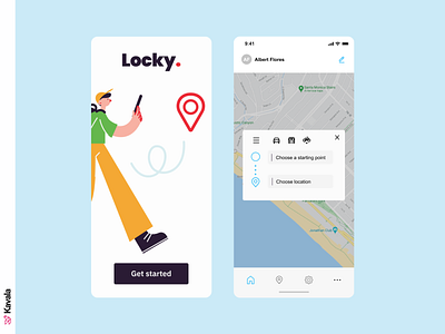 Location app app figma illustration illustrations kavala location app mobile ui mobile ui design tracking app ui ui design uiux