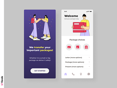 Delivery app app delivery delivery app figma illustration illustrations kavala mobile app mobile ui ui ui design uiux