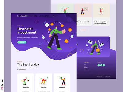 Investment landing page