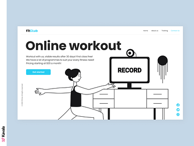 Online workout website