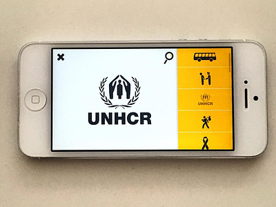 Interface for Refugeye app code human interactive refugee