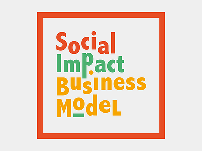 Social impact business model logo business color impact logo model social