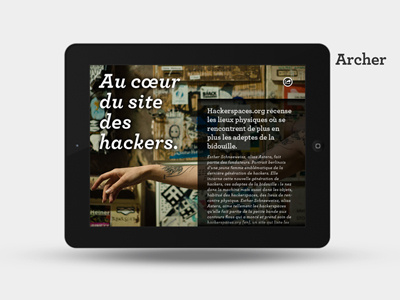 iPad theme two / piste de travail