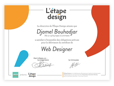 Diplôme Étape Design design diploma diplome graphisme