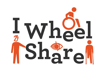I Wheel Share logo proposal handicap identité visuelle logo visual identity