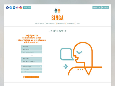 Singa interface design interface mobile refugees singa