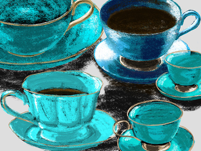 Illustrations set "Coffee Cup" art design digital art digital illustration illustration procreate