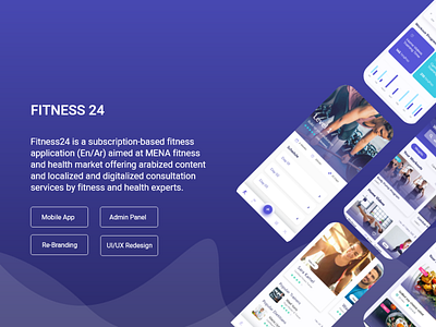 Fitness24 booking branding fitness health lifestyle mobile app design network subscription video web app design