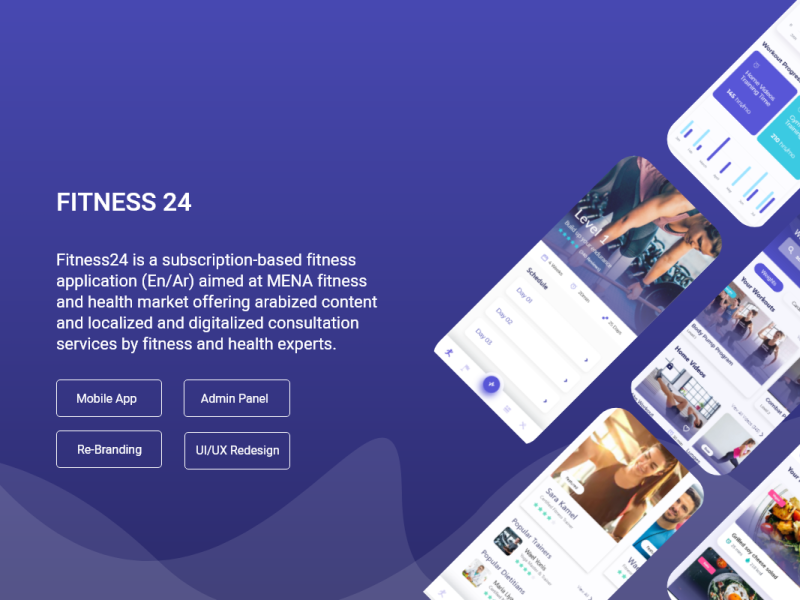 Fitness24 By Maria Gharaibeh On Dribbble   Sign Up   7 