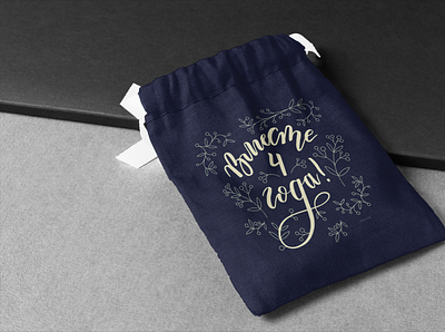 Jewerly pouch 'Together for 4 years' calligraphy design jewerly lermind lettering lettering art mockup package package mockup packaging pouch russian