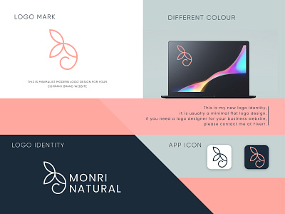 Logo Identity Monri Natural abstract app design appicon ashikurrahmanrahat brand identity branding brandidentity branding branding concept businesslogo corporate identity logo logo design logo designs minimal minimalist minimalist logo modren logo